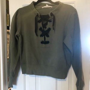 Olive green pullover